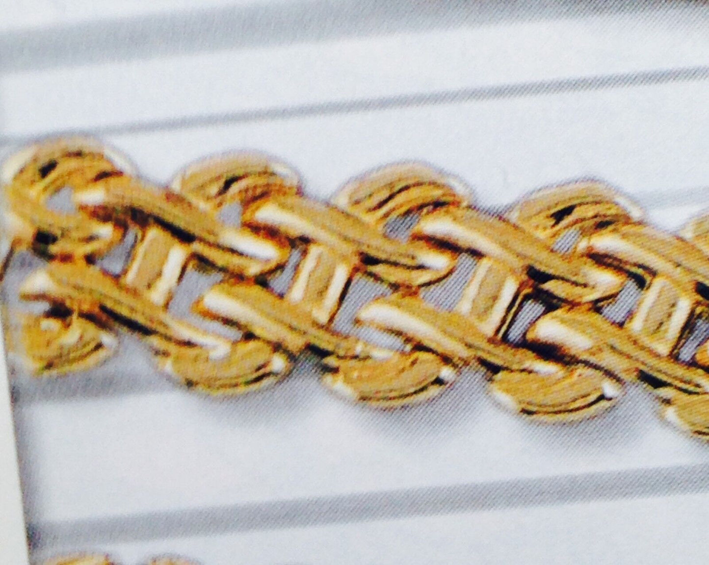 Handmade Solid Gold Infinity Bracelet , 12mm