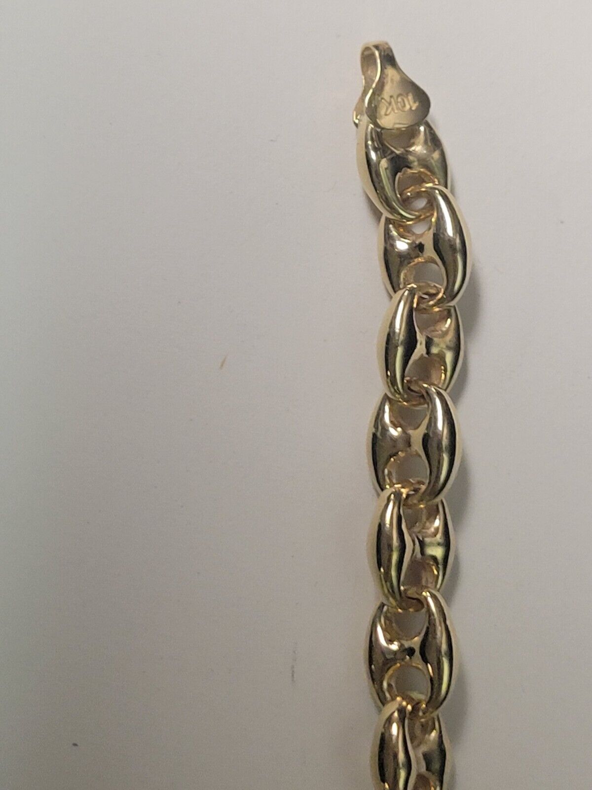 Handmade Solid Gold Anchor Mariner Necklace , 9mm