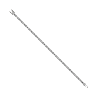 14.25ctw 4-Prong Lab Grown Diamond Tennis Bracelet, 6 inch, 14k Rose Gold
